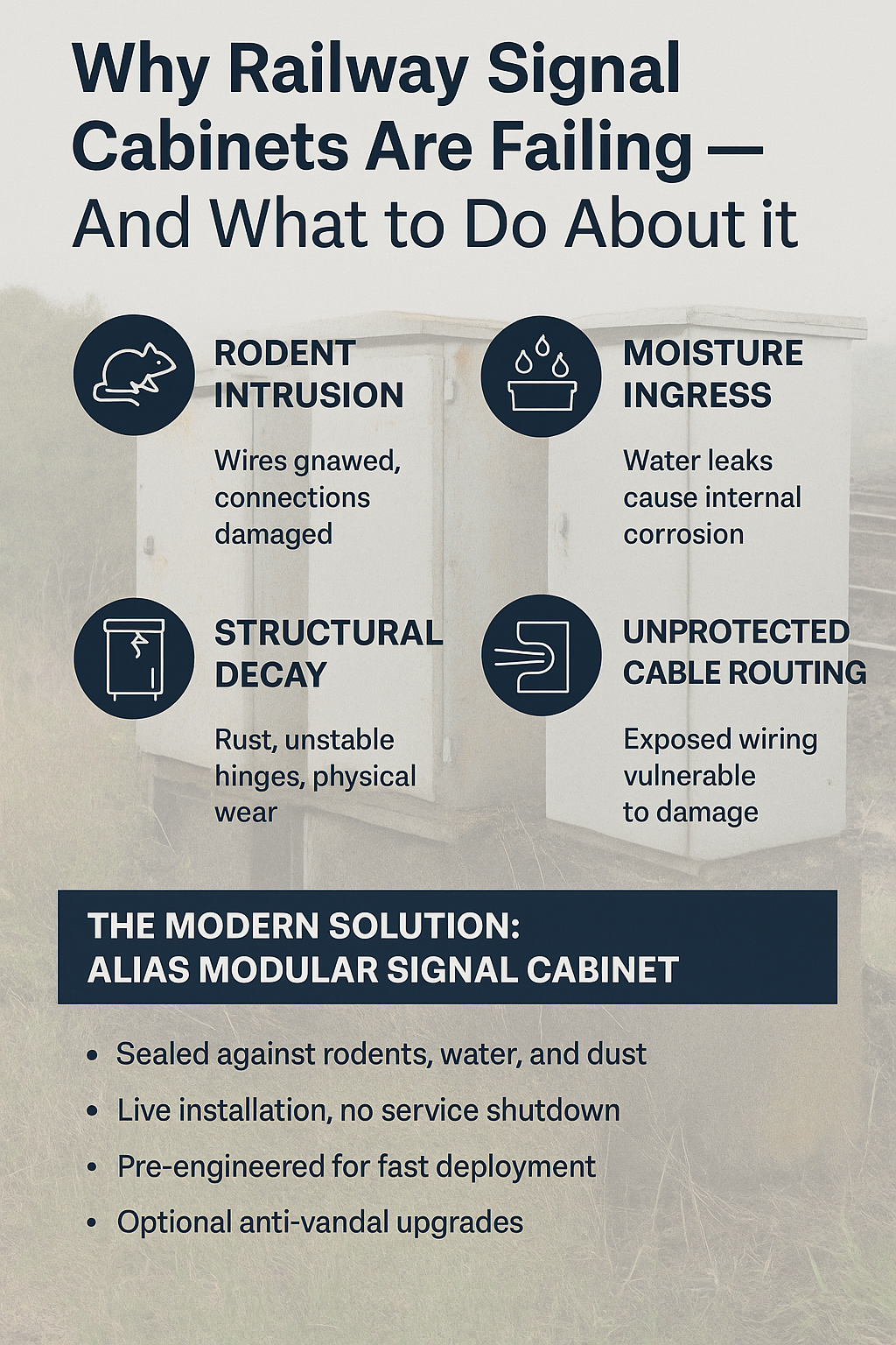 Why Railway Signal Cabinets Are Failing — And What to Do About It.