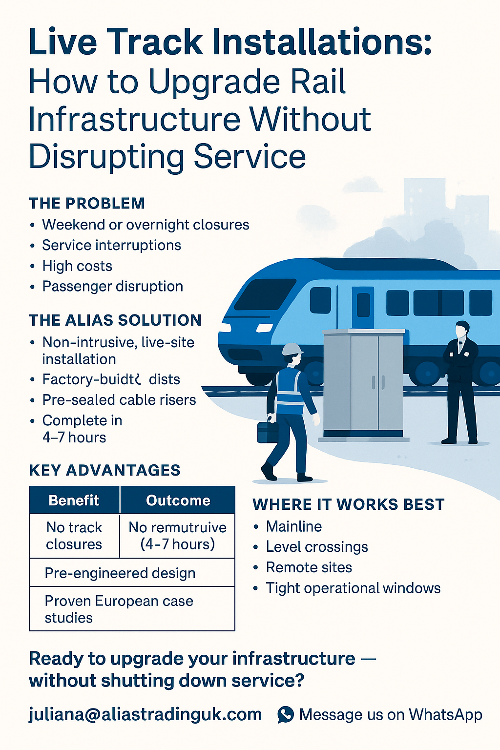 Live Track Installations: How to Upgrade Rail Infrastructure Without Disrupting Service.